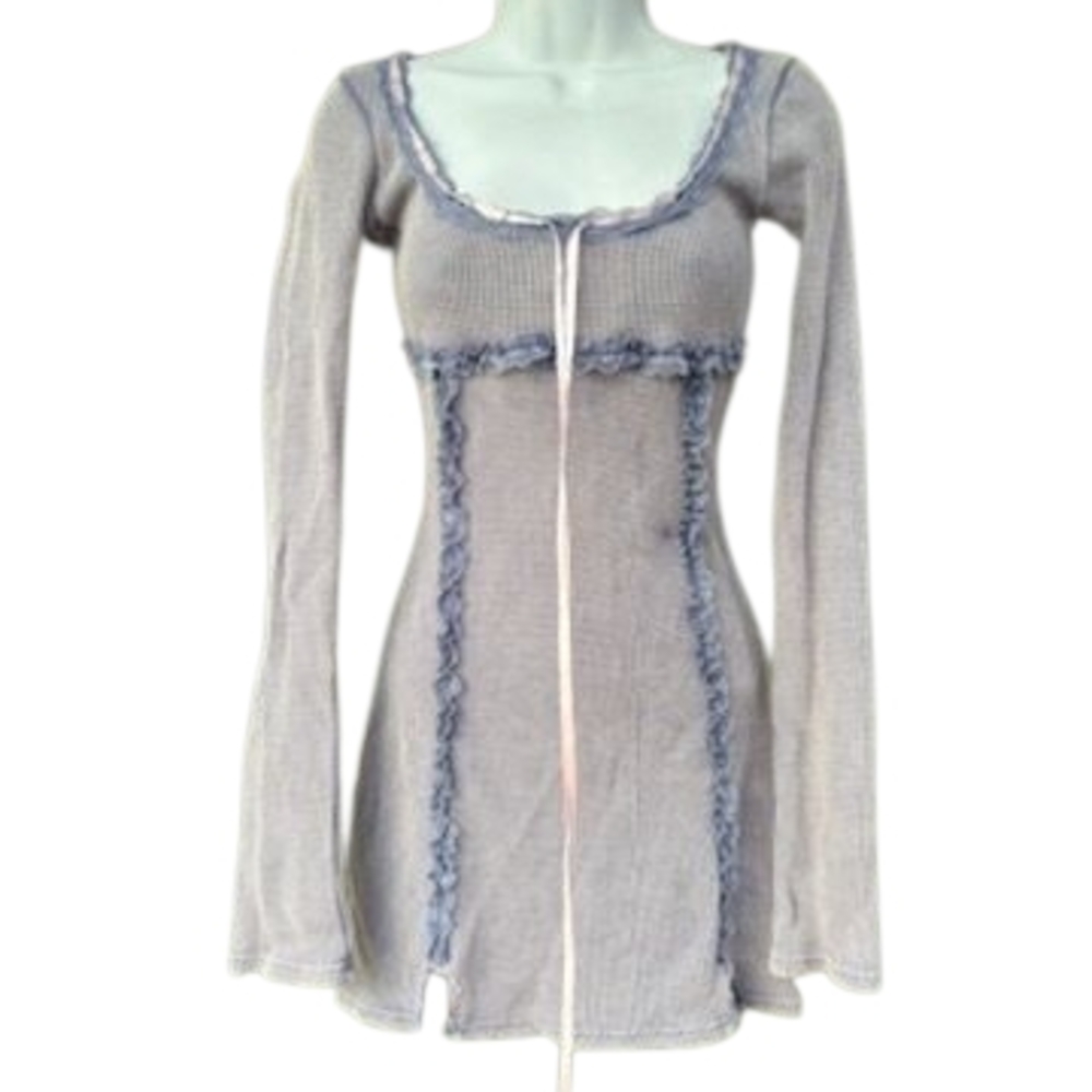 Current Mood Blue Mini Dress